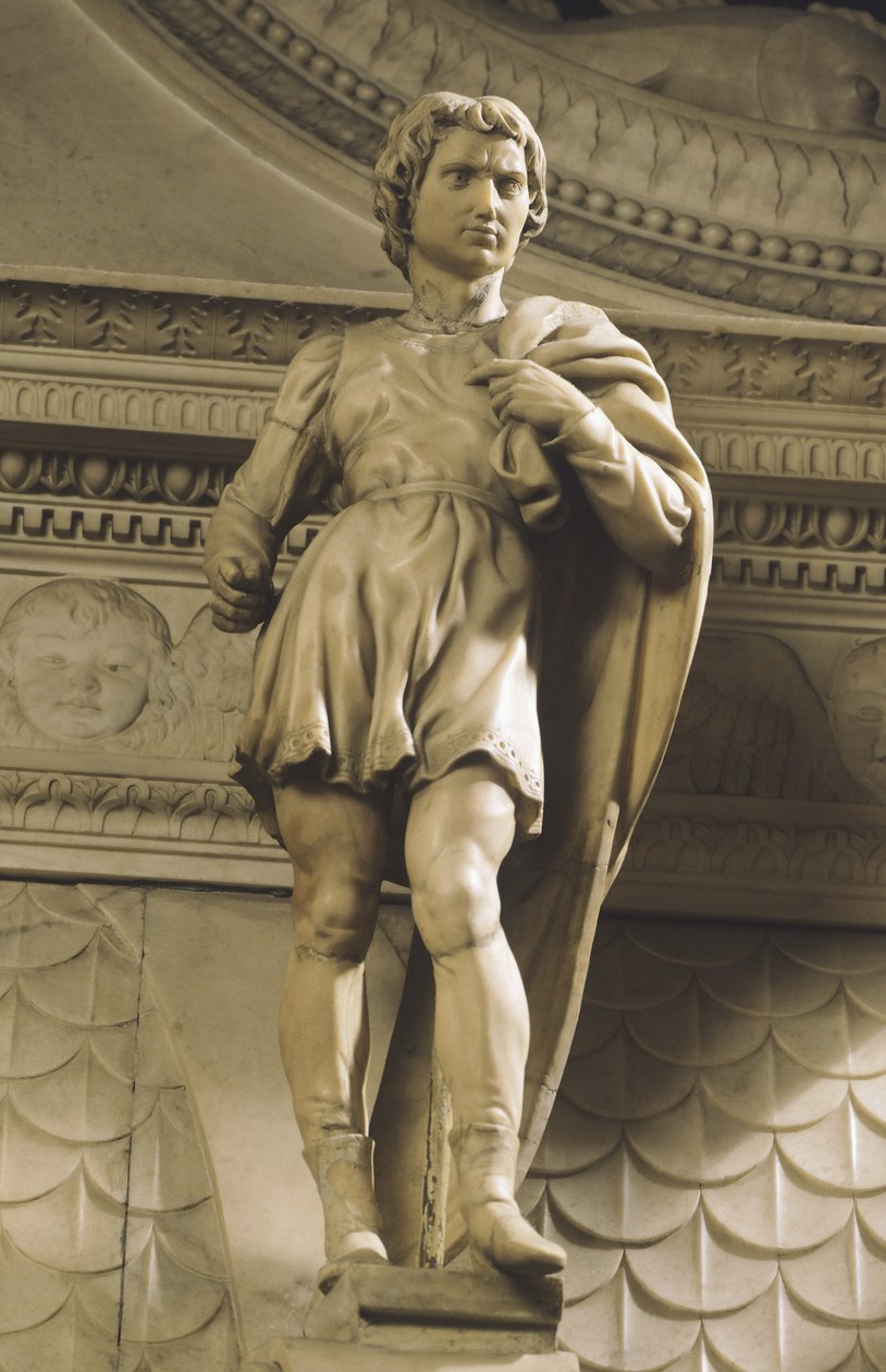 米开朗基罗（1475-1564）的《圣普罗库斯》，艾米利亚-罗马涅的博洛尼亚圣多米尼克教堂。 作者 米开朗基罗（Michelangelo Buonarroti）