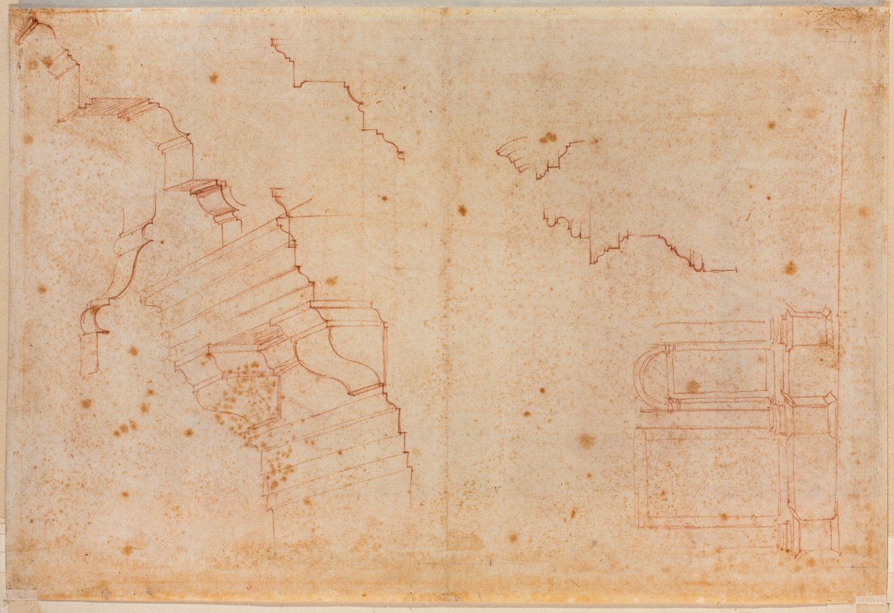 罗马古迹研究，16 世纪（绘画） 作者 米开朗基罗（Michelangelo Buonarroti）