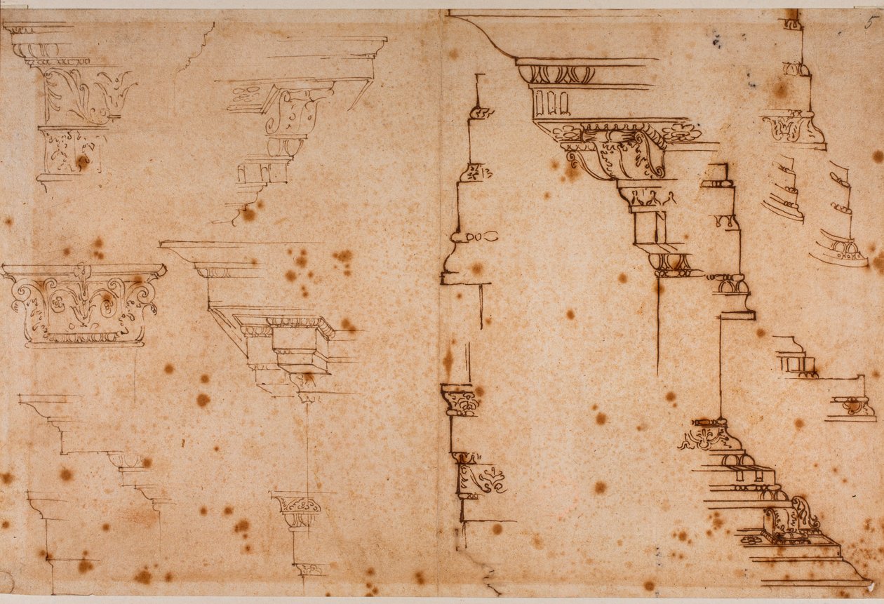 建筑元素研究 作者 米开朗基罗（Michelangelo Buonarroti）