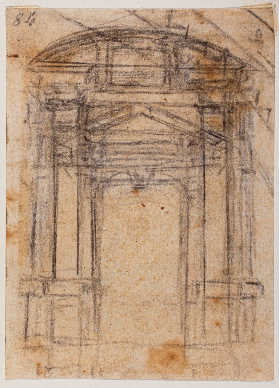 皮亚门和圣彼得大教堂穹顶研究 作者 米开朗基罗（Michelangelo Buonarroti）