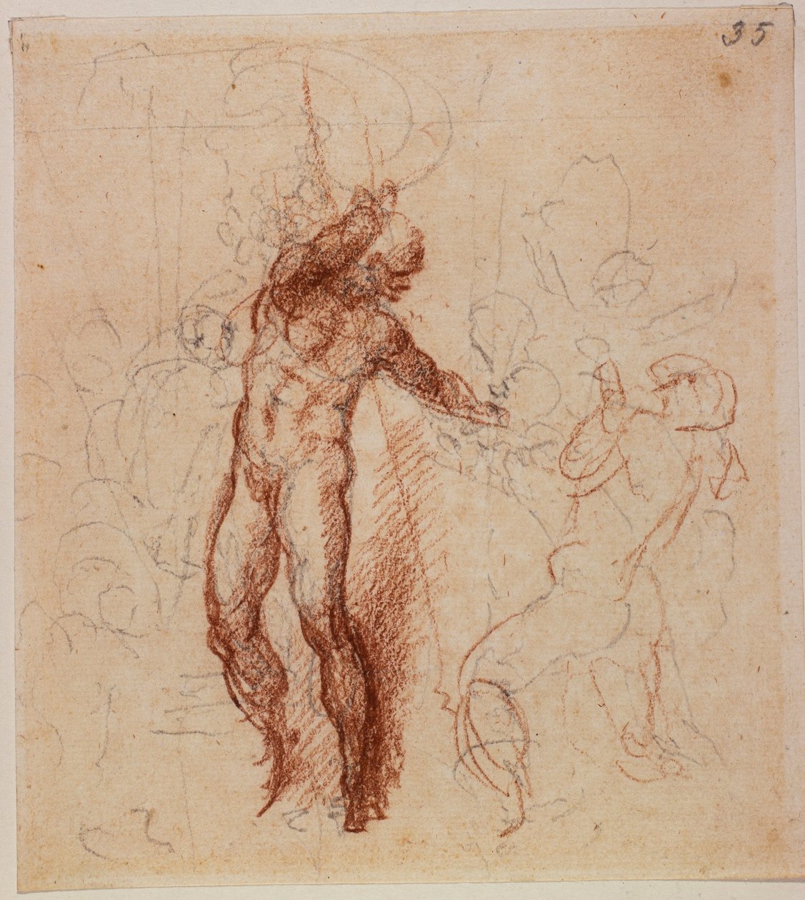 为 "林波基督 "学习 作者 米开朗基罗（Michelangelo Buonarroti）