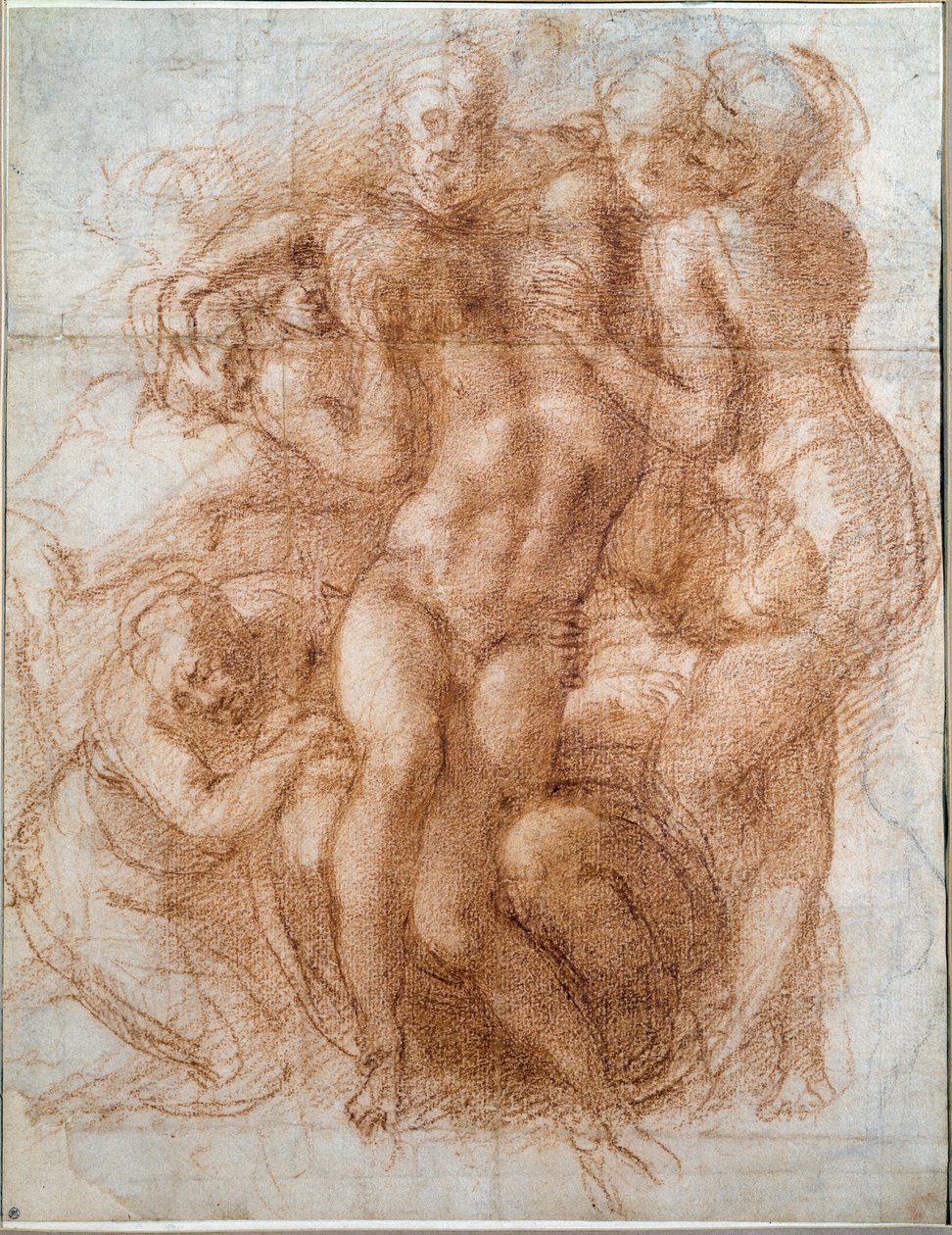 研究基督的圣母怜子图（绘画 作者 米开朗基罗（Michelangelo Buonarroti）
