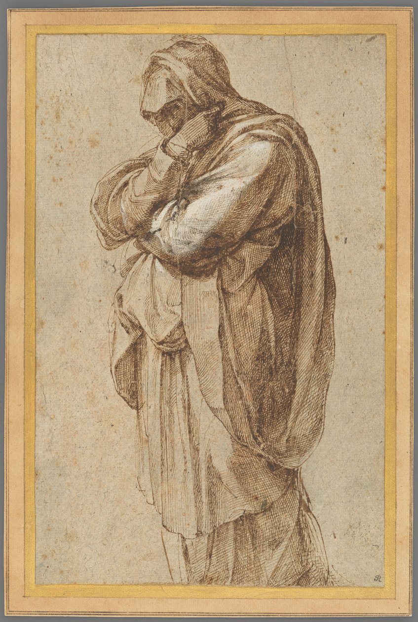 哀悼妇女研究 作者 米开朗基罗（Michelangelo Buonarroti）