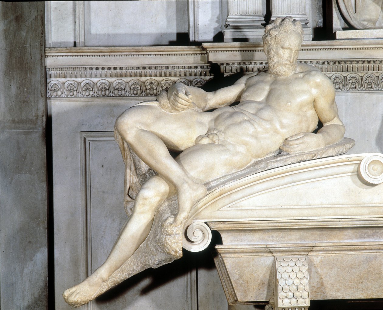 黄昏 作者 米开朗基罗（Michelangelo Buonarroti）