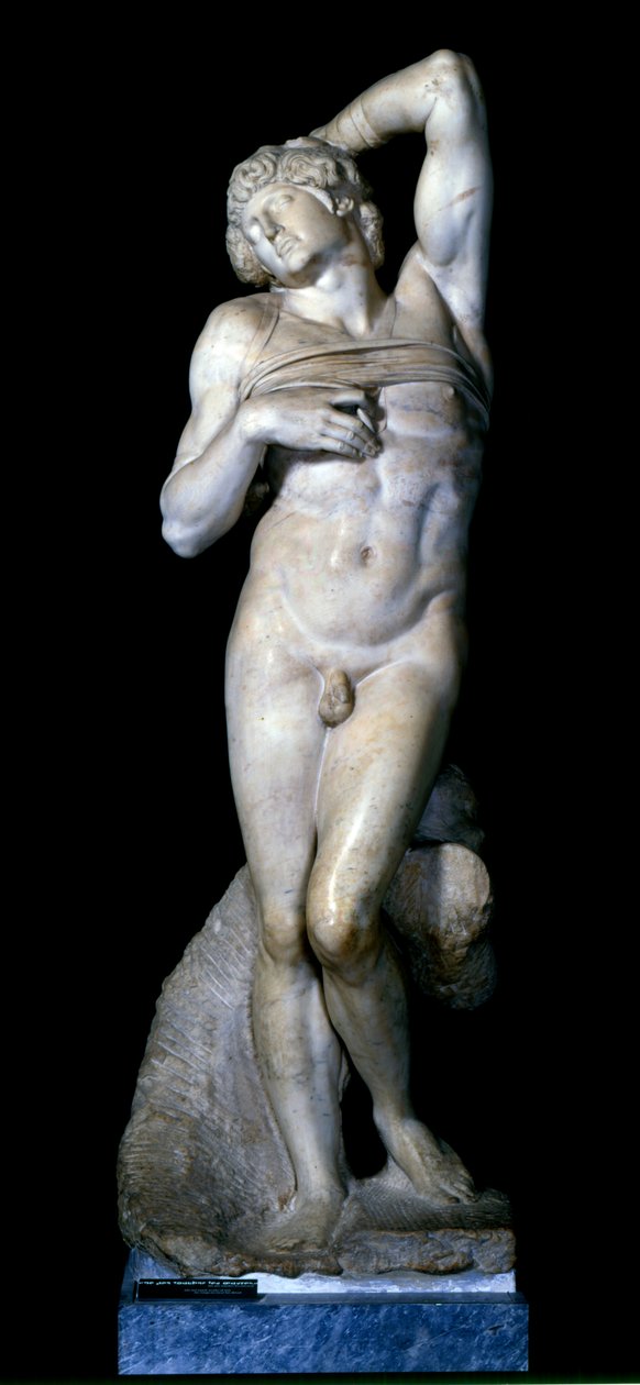 垂死的奴隶，1513-15年 作者 米开朗基罗（Michelangelo Buonarroti）