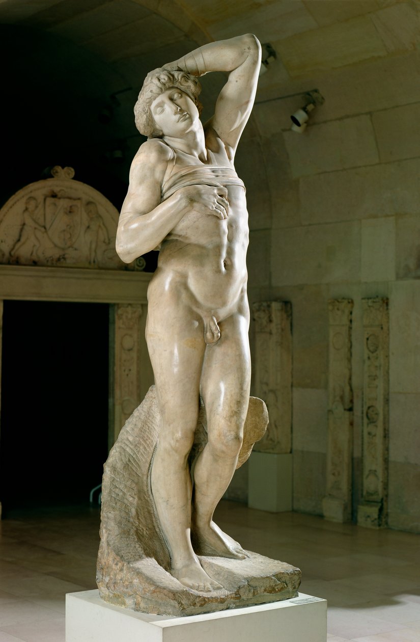 垂死的奴隶，1513-15年 作者 米开朗基罗（Michelangelo Buonarroti）