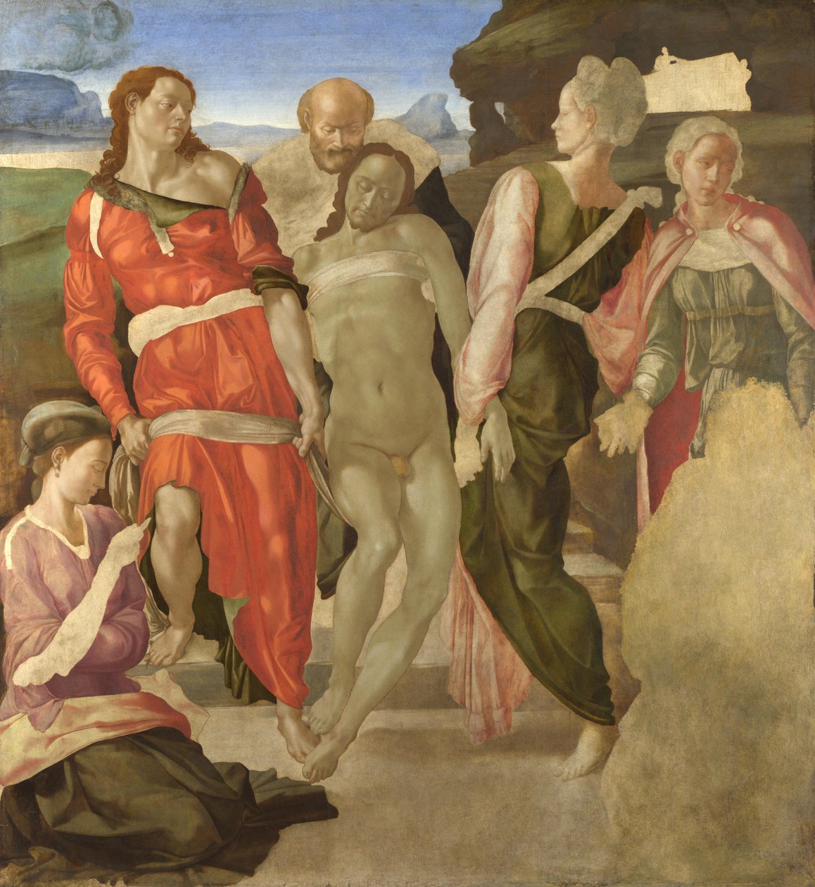 埋葬（未完成）（小组） 作者 米开朗基罗（Michelangelo Buonarroti）