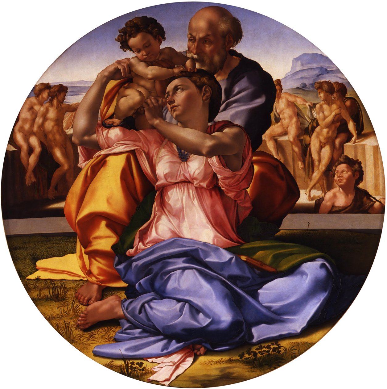 神圣家族多尼通多 作者 米开朗基罗（Michelangelo Buonarroti）