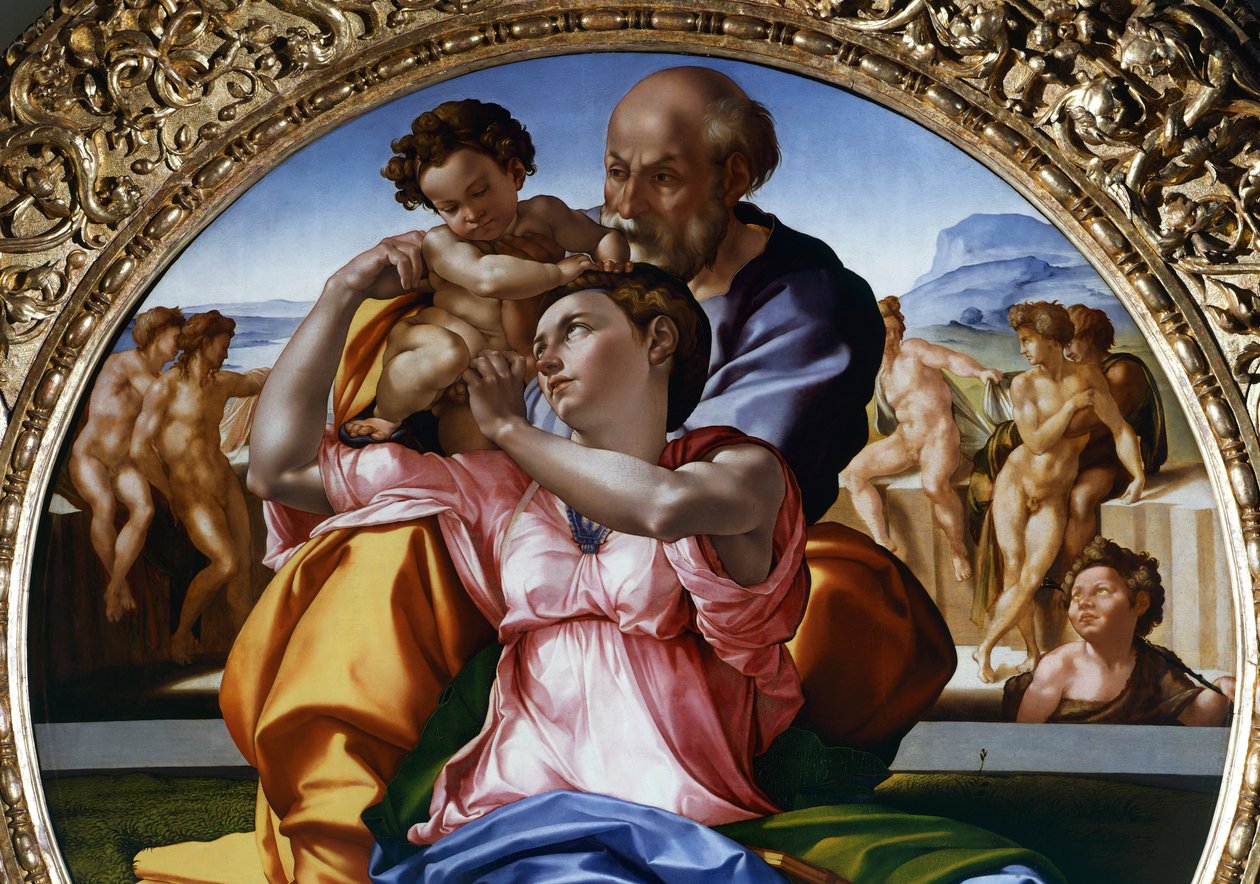 神圣家族或Tondo Doni 作者 米开朗基罗（Michelangelo Buonarroti）