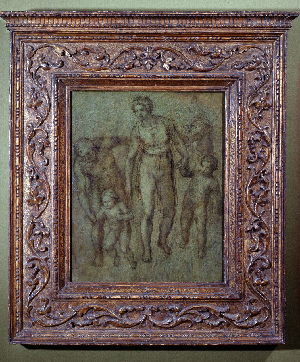 圣家族与施洗者圣约翰，约1540年 作者 米开朗基罗（Michelangelo Buonarroti）