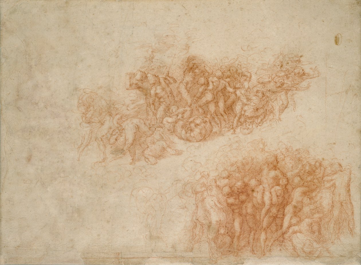 崇拜铜蛇》，16世纪 作者 米开朗基罗（Michelangelo Buonarroti）