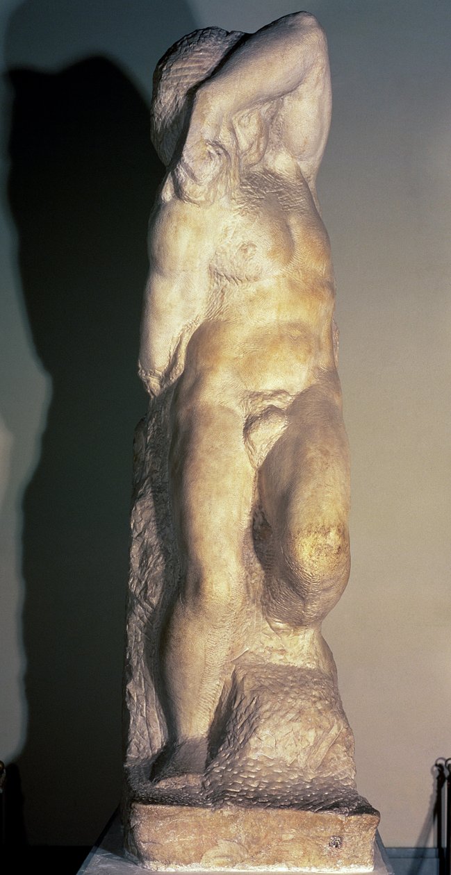 年轻的奴隶，约1520-23年 作者 米开朗基罗（Michelangelo Buonarroti）