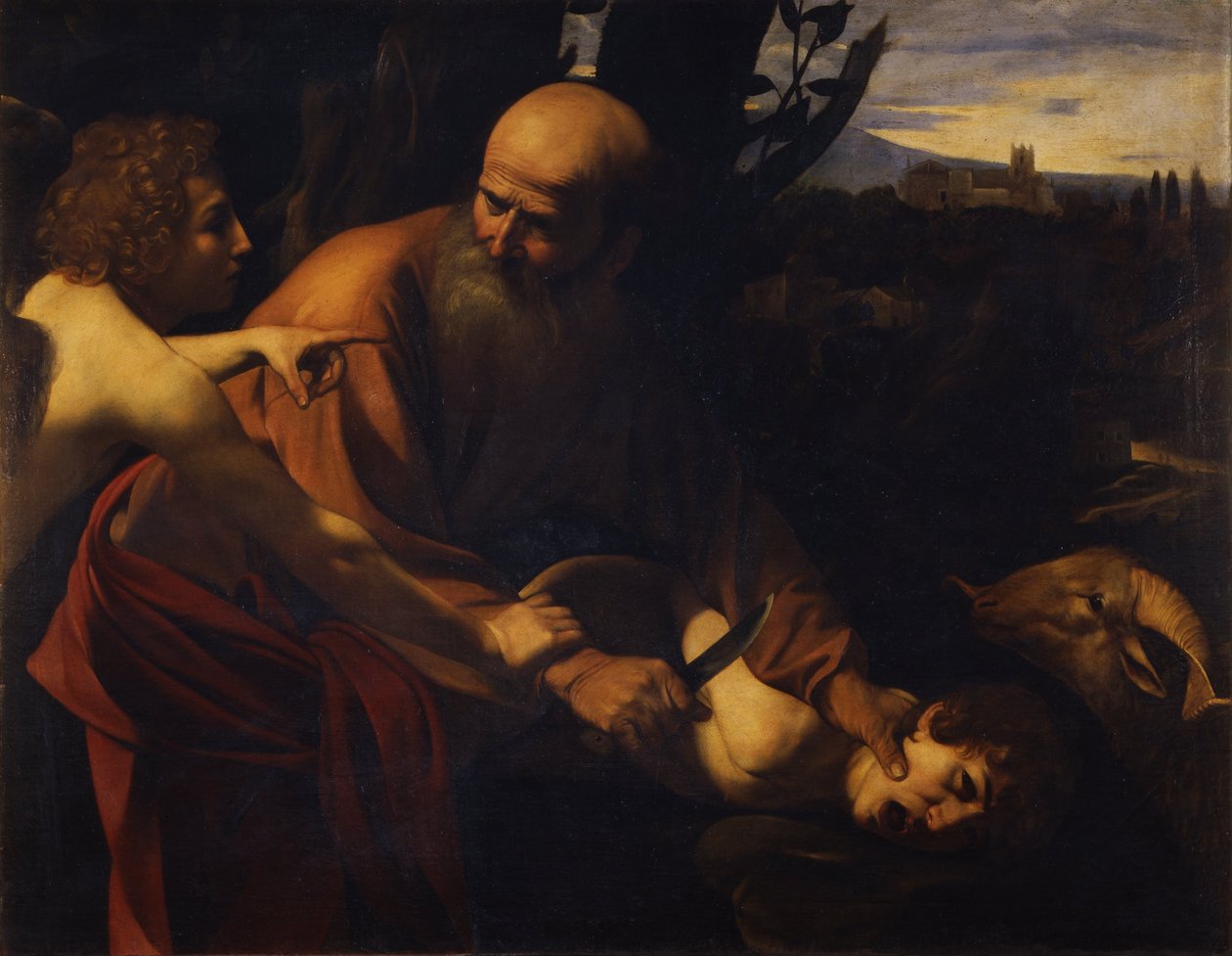 亚伯拉罕（Abraham）牺牲以撒（1603-1604） 作者 米开朗基罗·梅里西·卡拉瓦乔