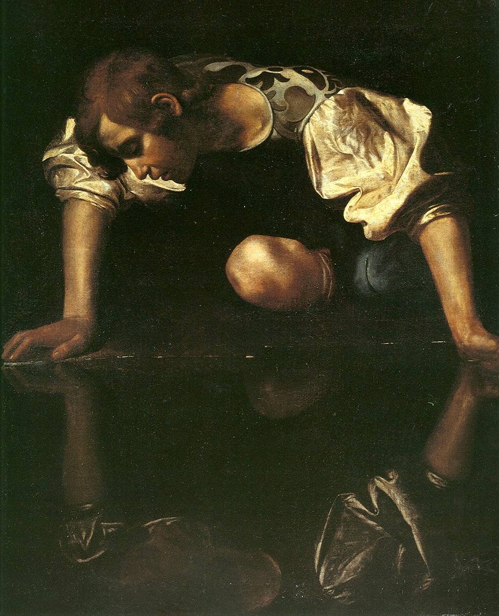 水仙，1598-1599 作者 米开朗基罗·梅里西·卡拉瓦乔