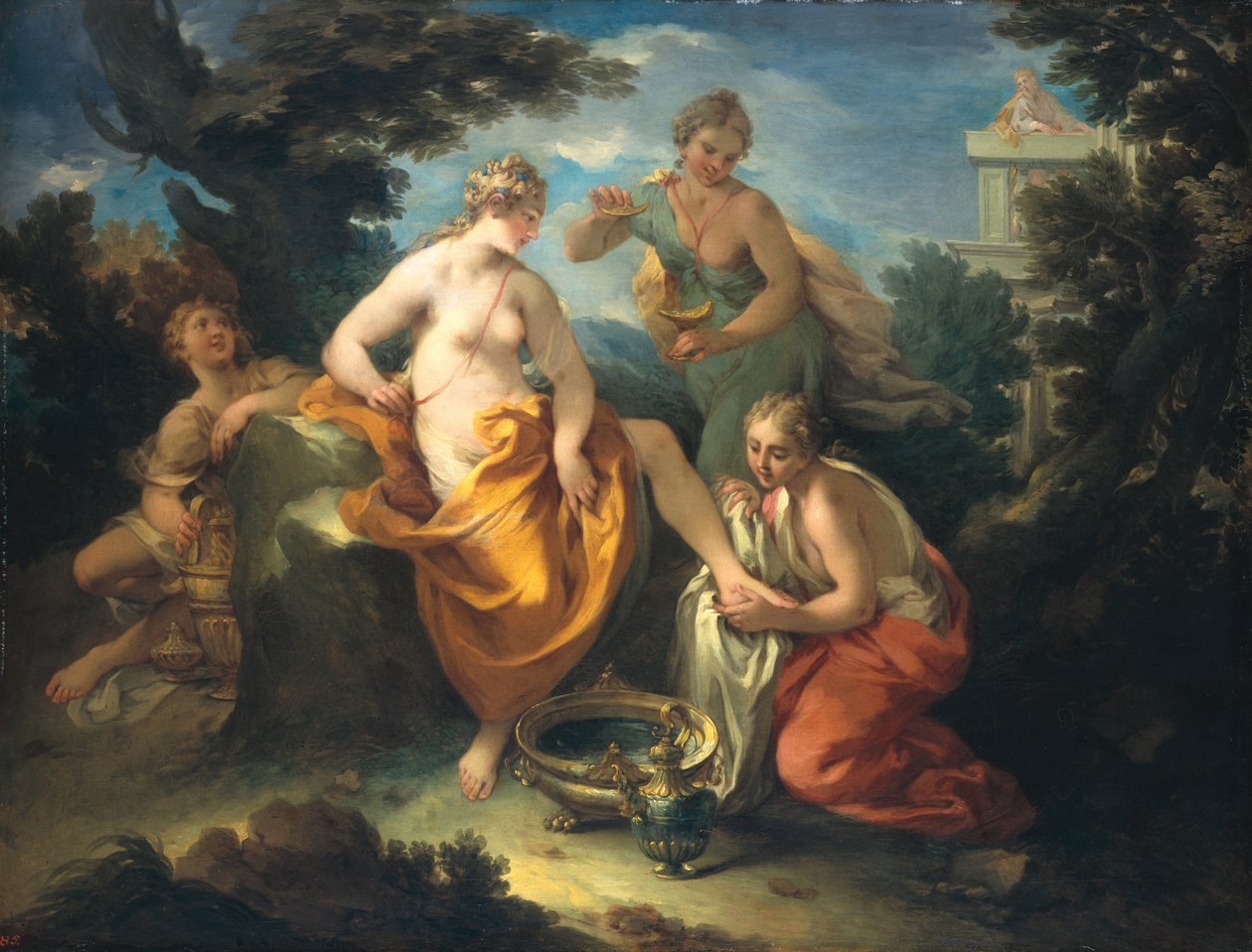 Bathsheba Bathing，1729 作者 米歇尔·罗卡