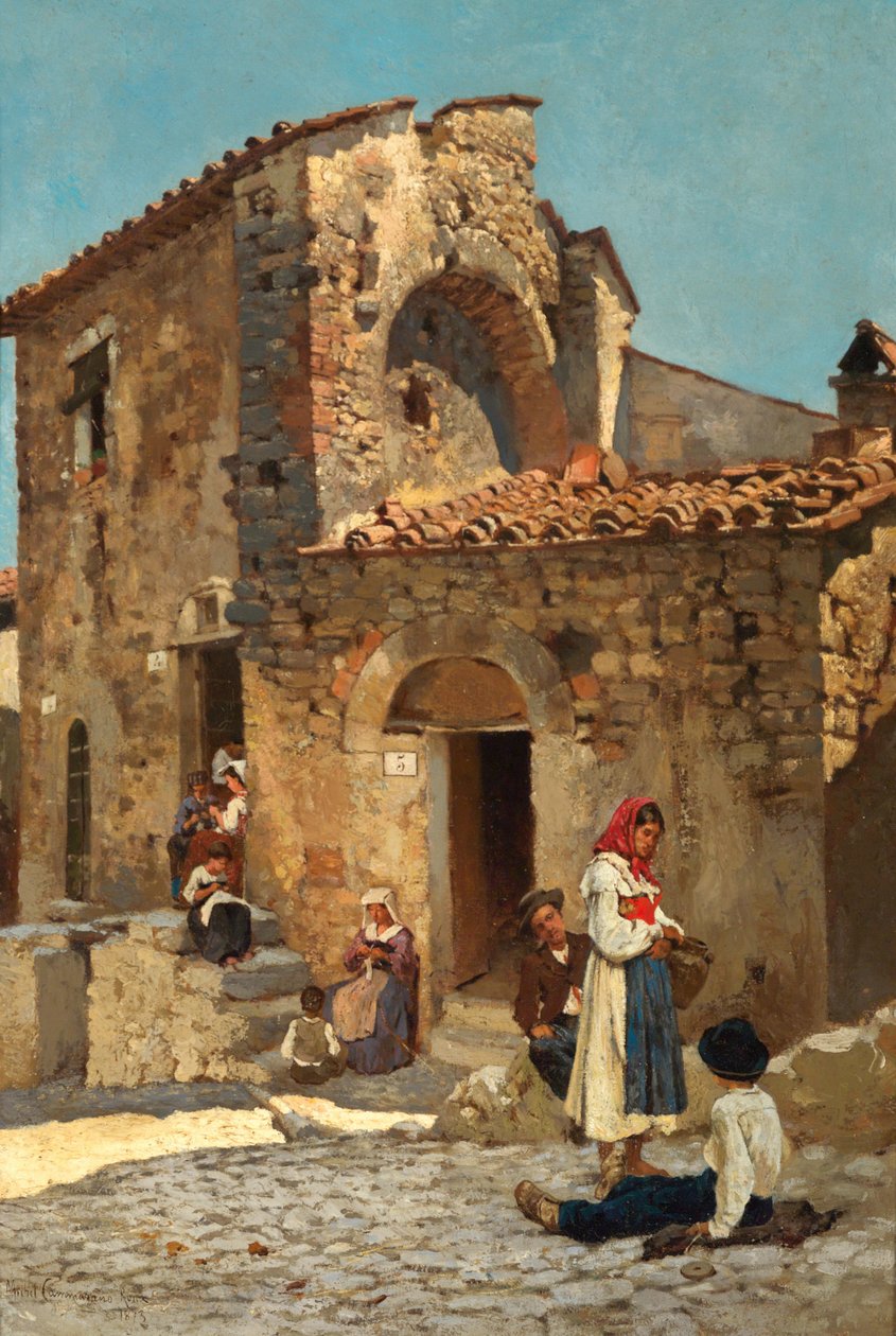 意大利街景 作者 米歇尔·坎马拉诺（Michele Cammarano）