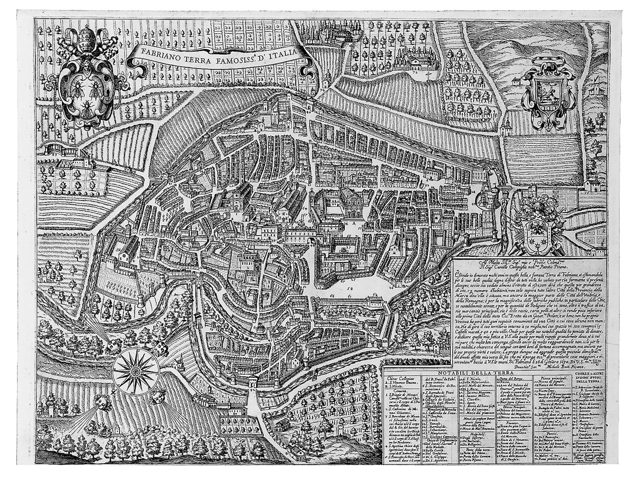 Fabriano Terra在意大利著名，1630年 作者 米歇尔·布蒂（Michele Buti）