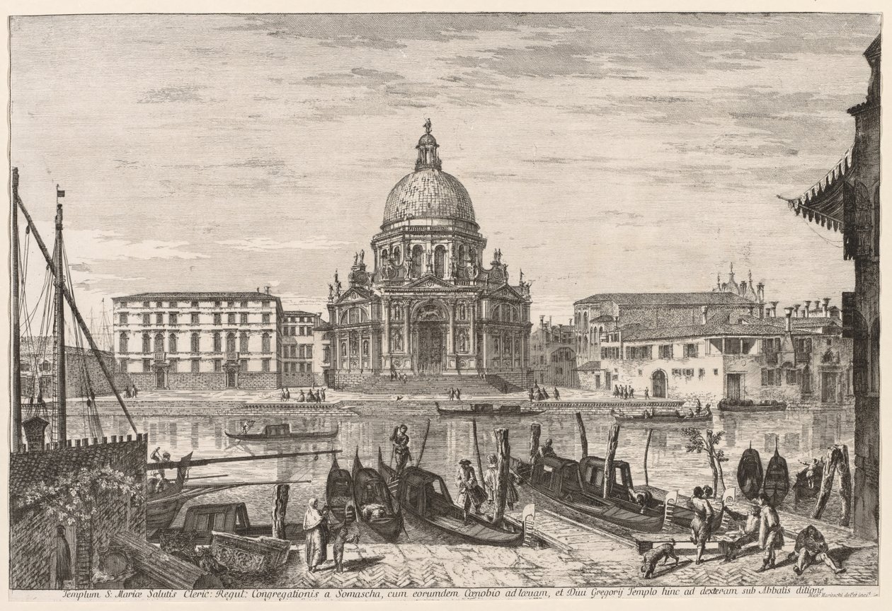 威尼斯风光：S. M. Della Salute 作者 米歇尔·玛丽埃斯基（Michele Marieschi）