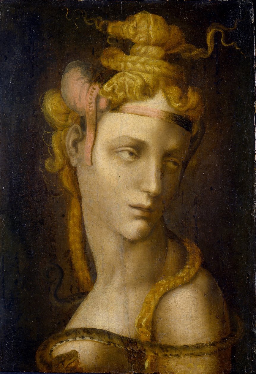 Cleopatre par Tosini, Michele, Circle of (1503-1577)。 布面油画，尺寸 : 37x25,7, , Museo Poldi Pezzoli, Milan 作者 米歇尔·迪·里多尔福·托西尼