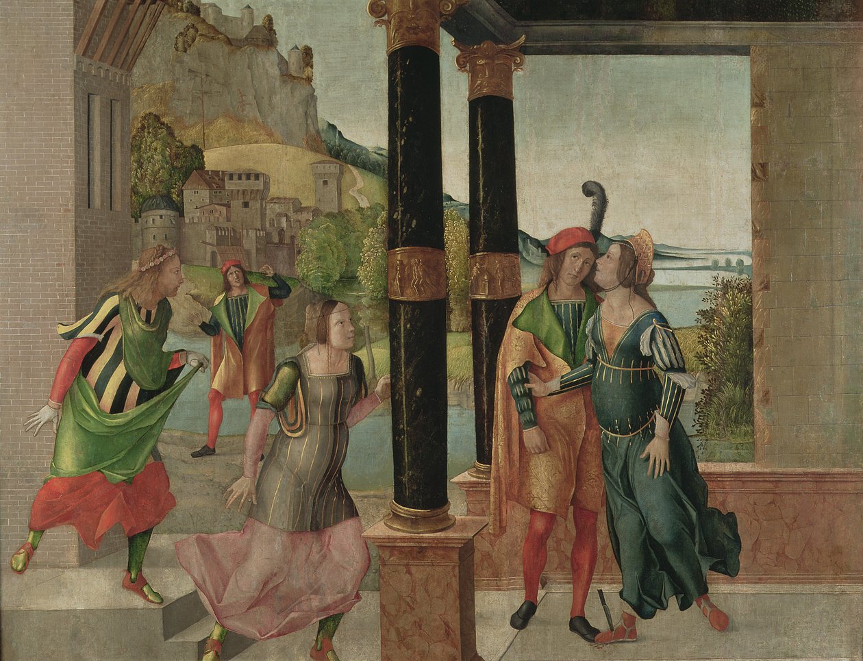 Brutus和Portia，1500-50 作者 米歇尔·达·维罗纳