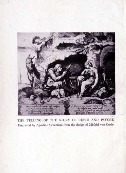 讲述丘比特和灵魂的故事，由Agostino Veneziano雕刻（1490-1540） 作者 米歇尔一世（Michiel I）在考克斯（Coxie）或考克斯（Coxcie）之后