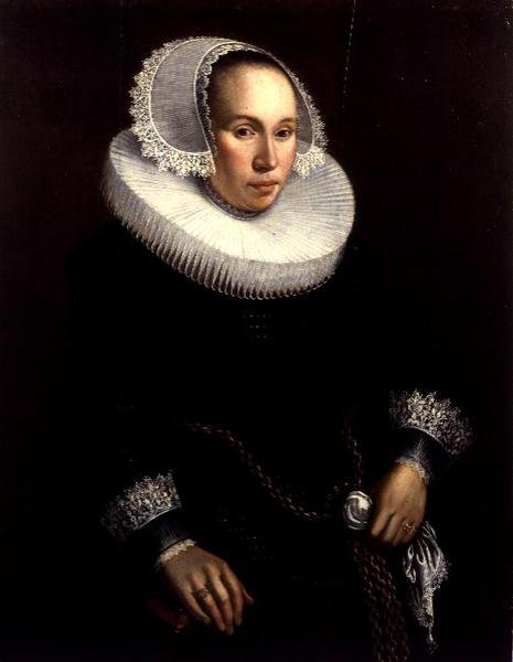 一位女士的画像 作者 米歇尔·詹斯（Michiel Jansz）。范·米耶维德