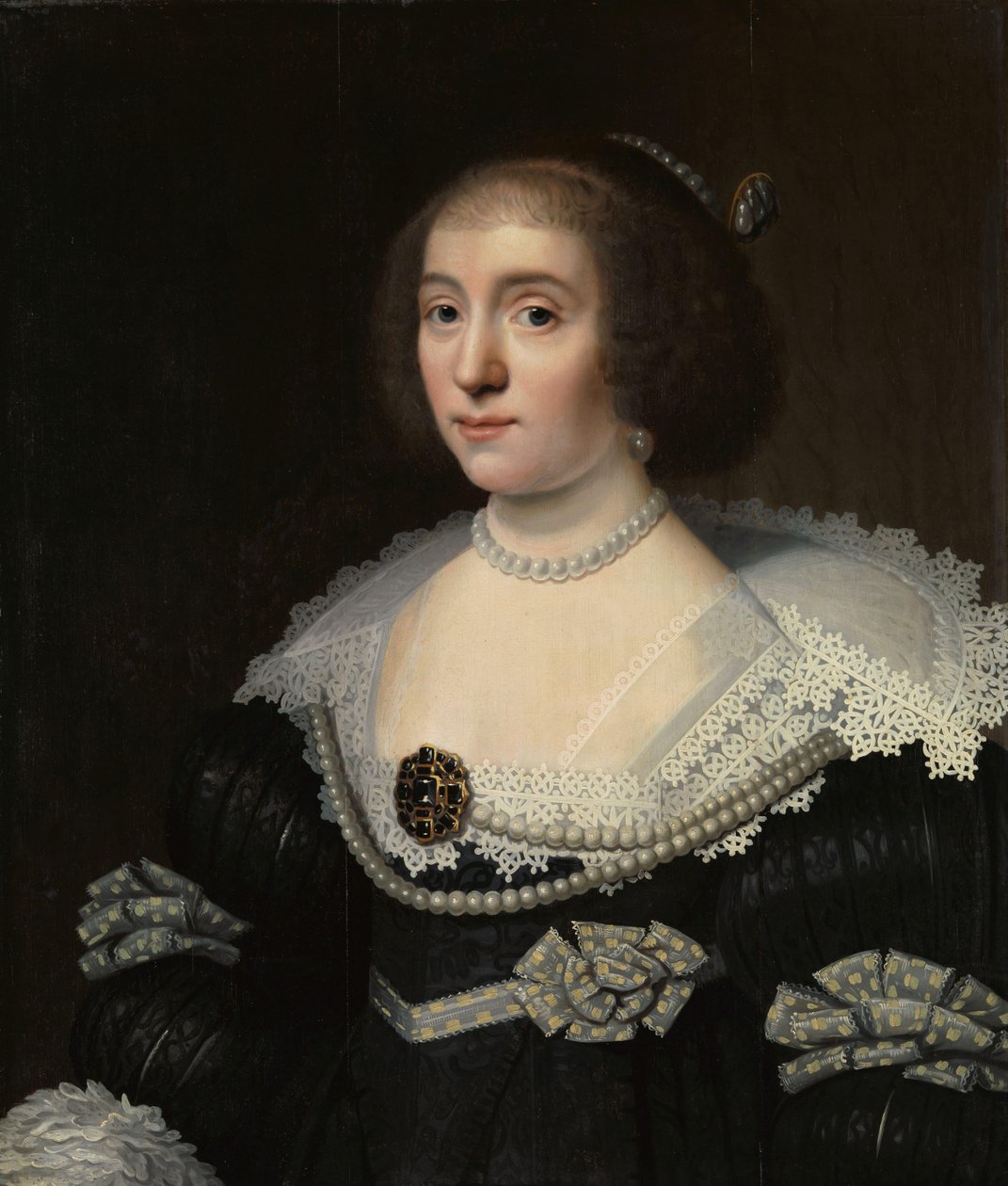 阿玛莉亚·范·索尔姆斯的肖像（1602-75） 作者 Michiel Jansz van Mierevelt（复制后）