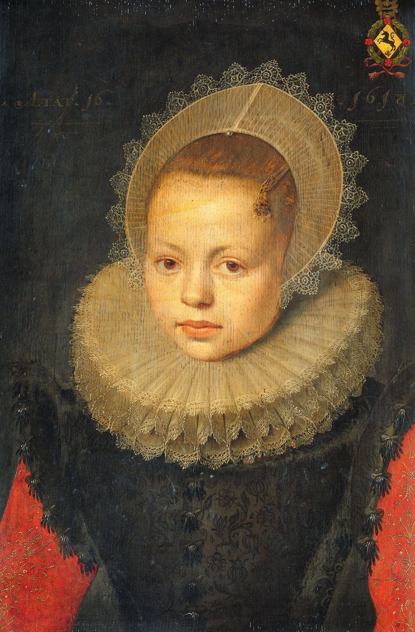 科维娜-海岑布鲁克-范-霍夫迪杰克（1602-67 年）肖像 作者 Michiel Jansz van Mierevelt（车间）
