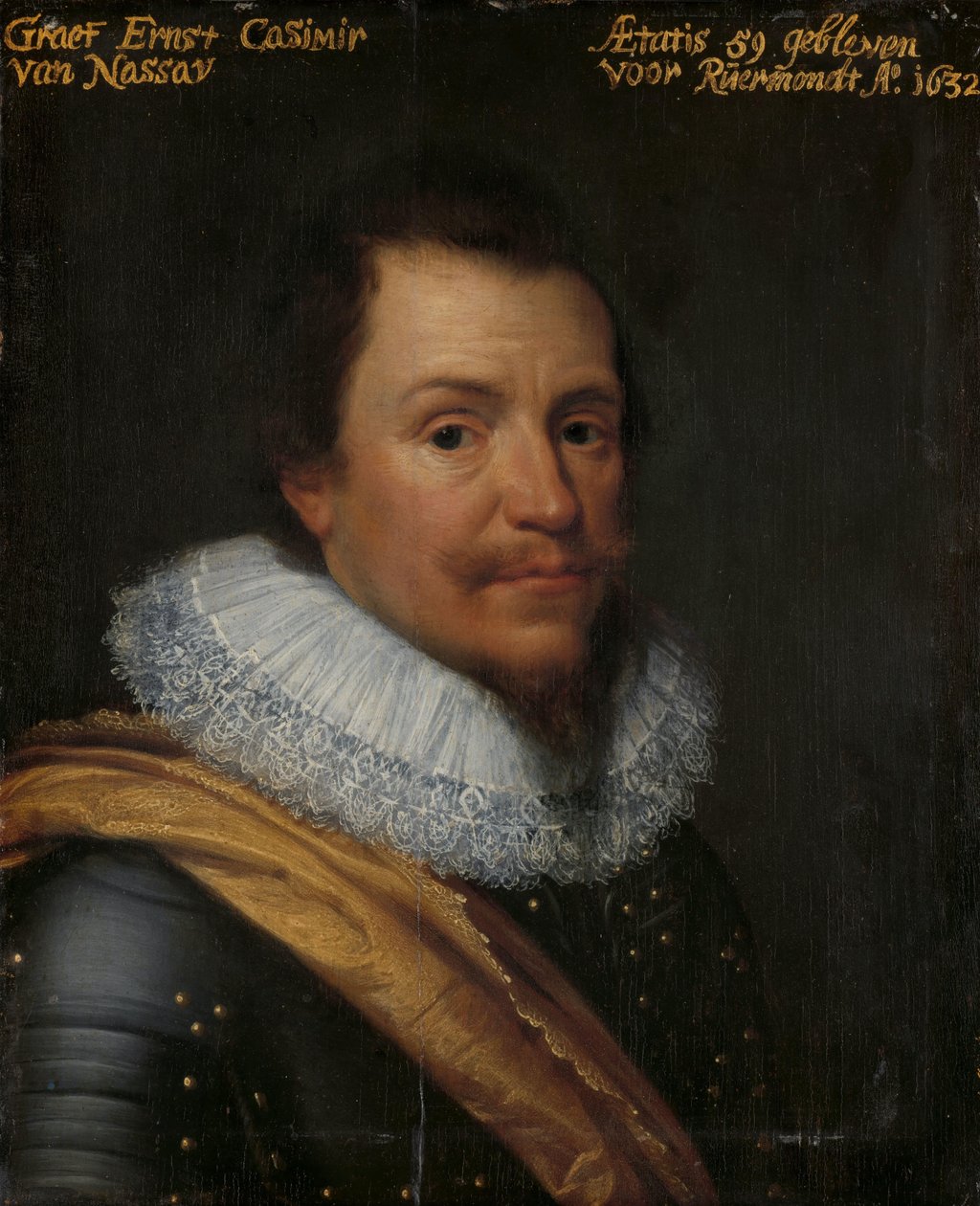纳索-迪茨伯爵恩斯特-卡西米尔一世肖像 作者 Michiel Jansz van Mierevelt（车间）