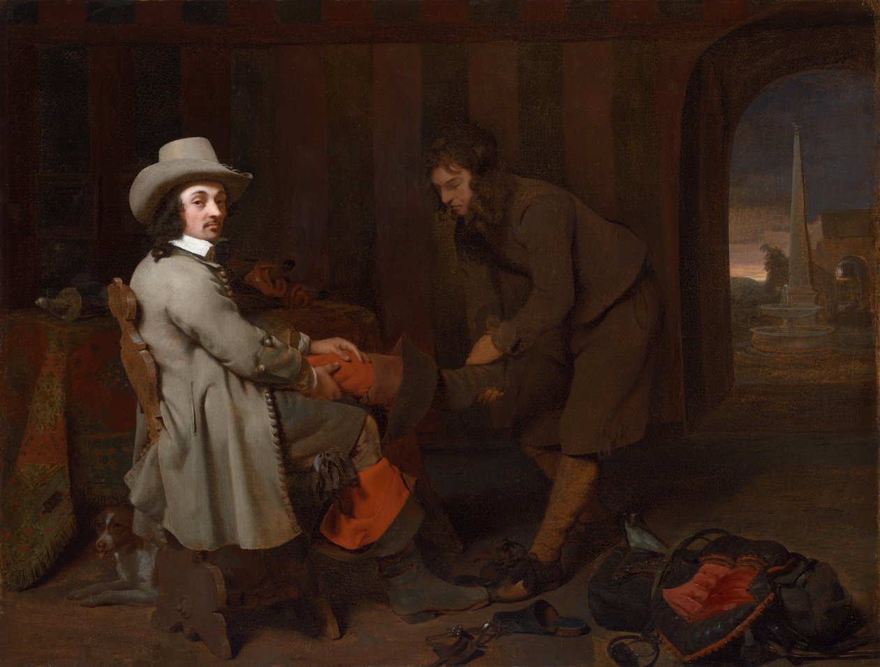 Anthonij de Bordes和他的男仆，约1648年。 作者 米歇尔·斯韦茨