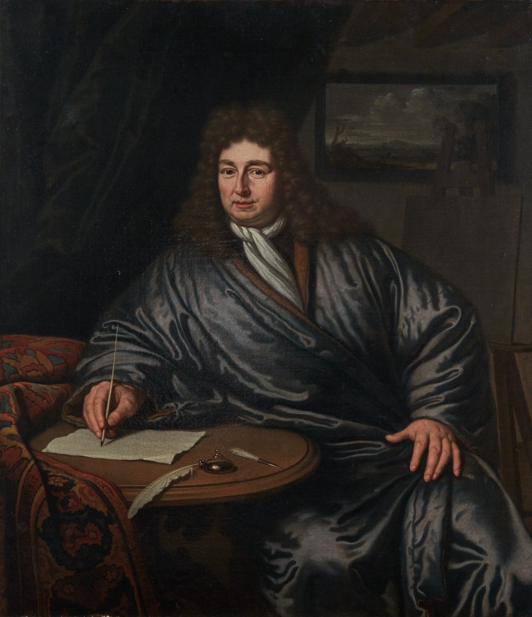 一位不知名男子的肖像 作者 米歇尔·范·穆瑟（Michiel van Musscher）