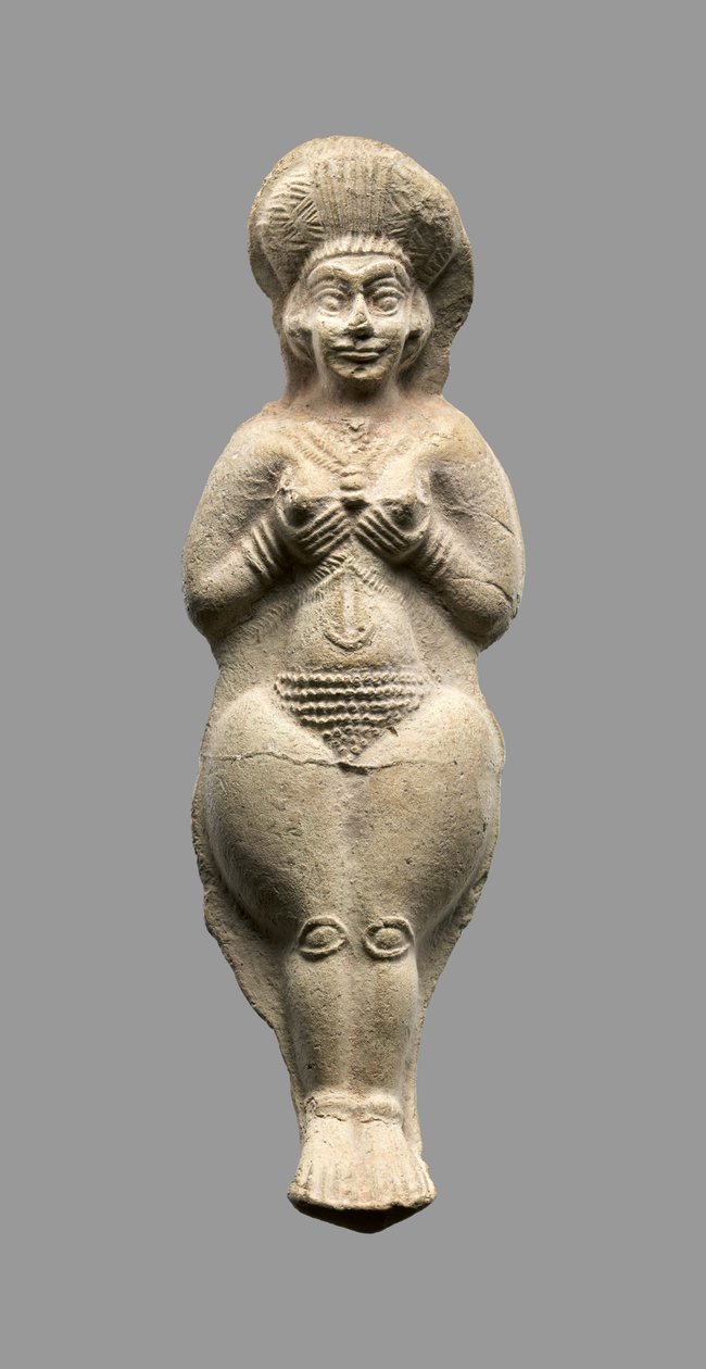 女性形象，中伊拉姆人，约公元前1500-1100年（陶瓷）。 作者 中古花岗岩时代