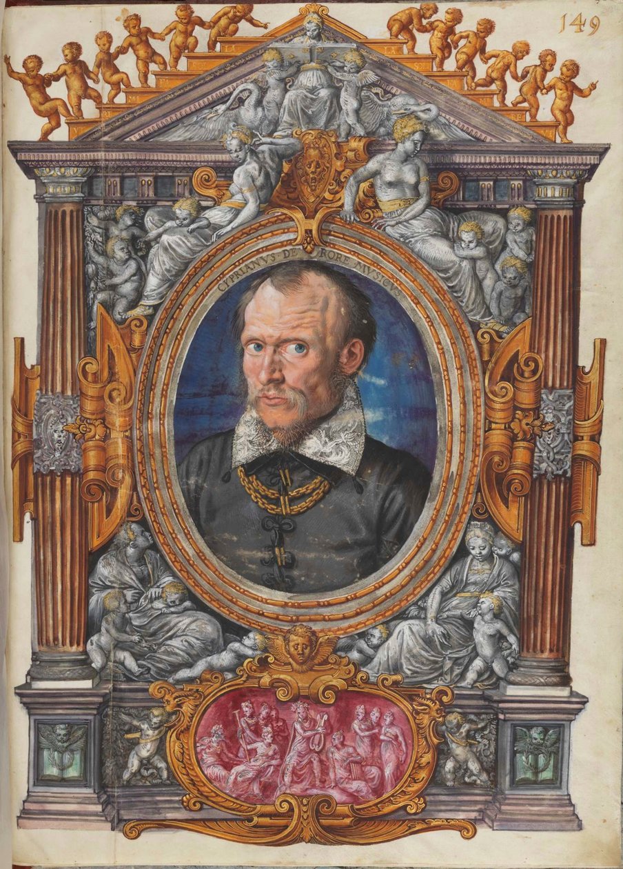 西普里亚诺·代·罗尔151516-1565从Sechsstimmige Gradualia惊讶往常一样神采飞扬，CA 1559。 作者 米利希