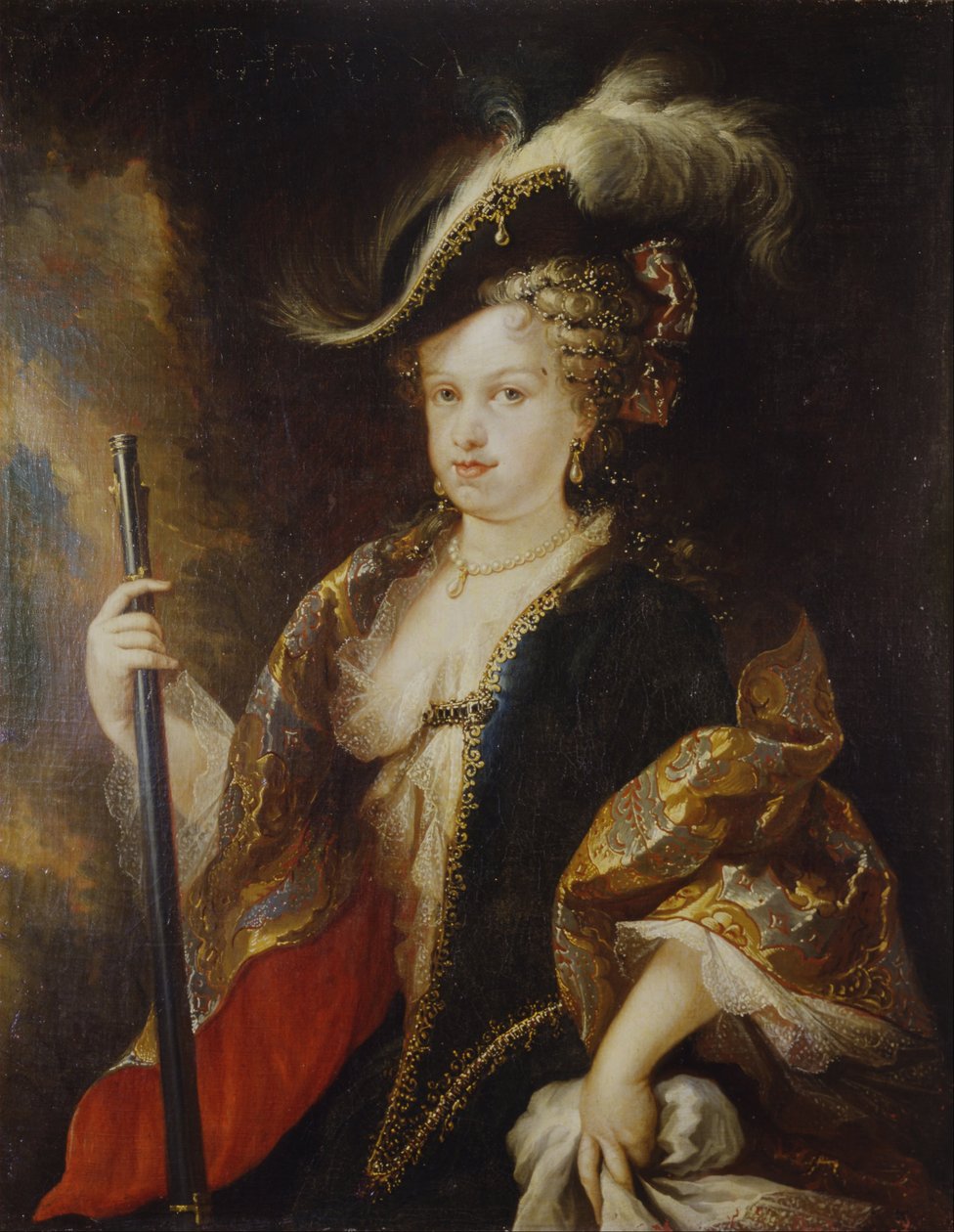 Savoy的Maria Luisa Gabriela，女猎人 作者 米格尔（Miguel JacintoMeléndez）
