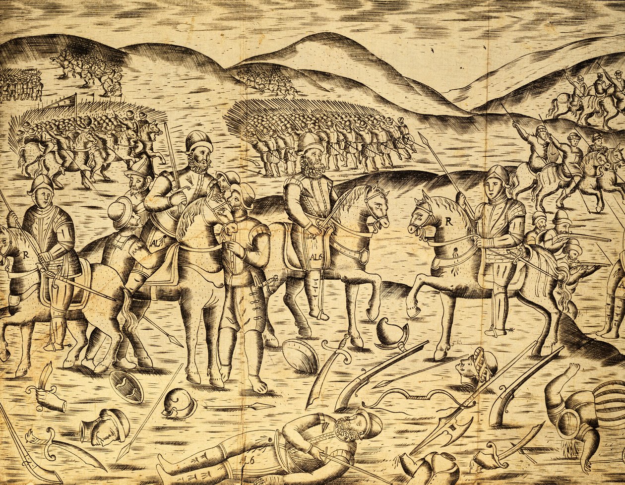 Alcacer Quibir 战役或 Ksar El-Kebir 战役，对阵葡萄牙人，8 月 4 日 作者 米格尔·雷唐·德·安德拉达
