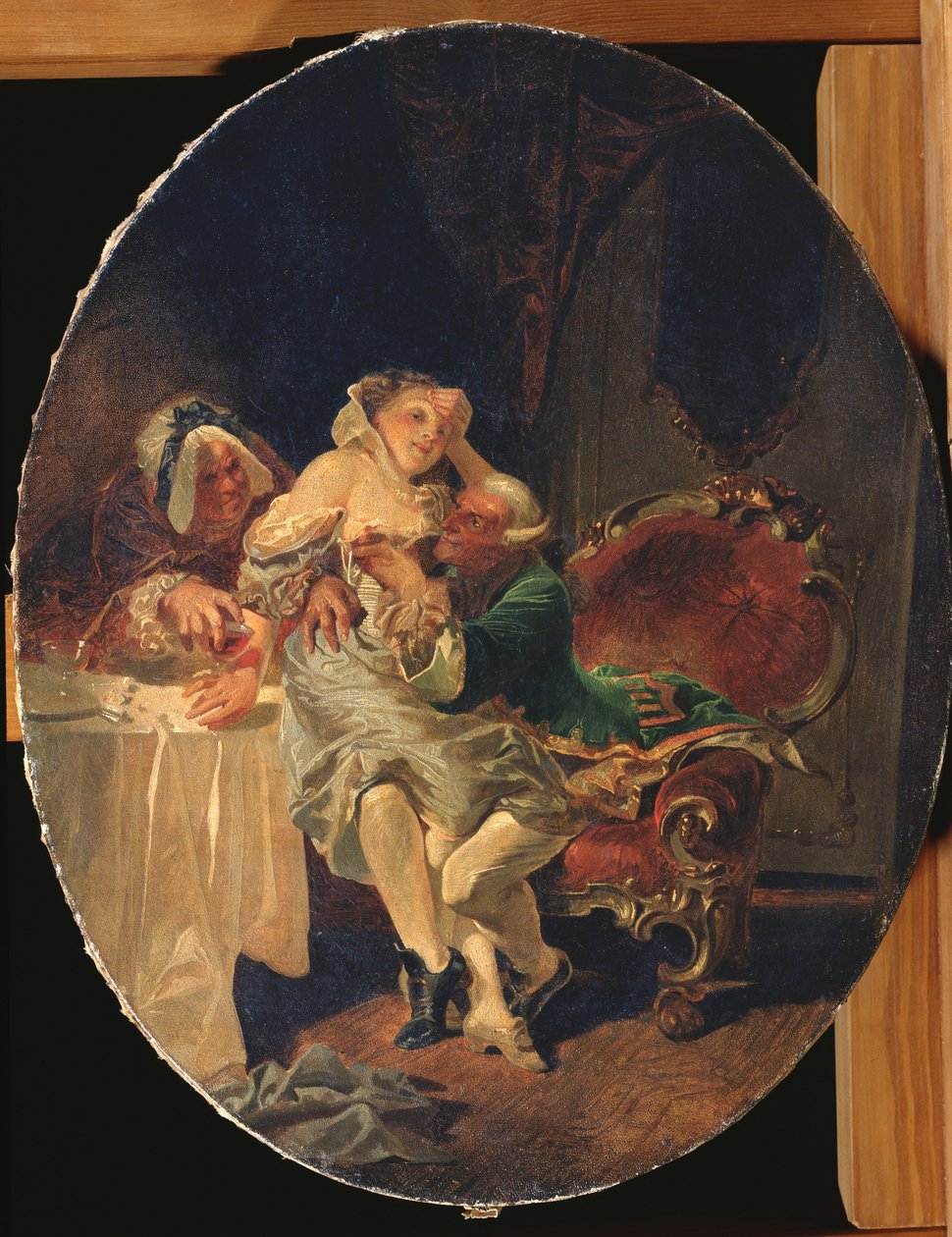 诱惑者，1891年 作者 Zichy的Mihaly
