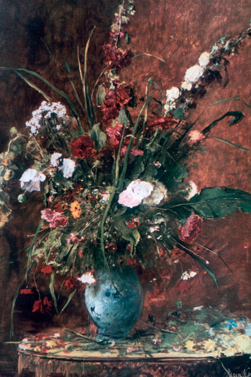 大花静物，1881年 作者 米哈利·蒙卡西