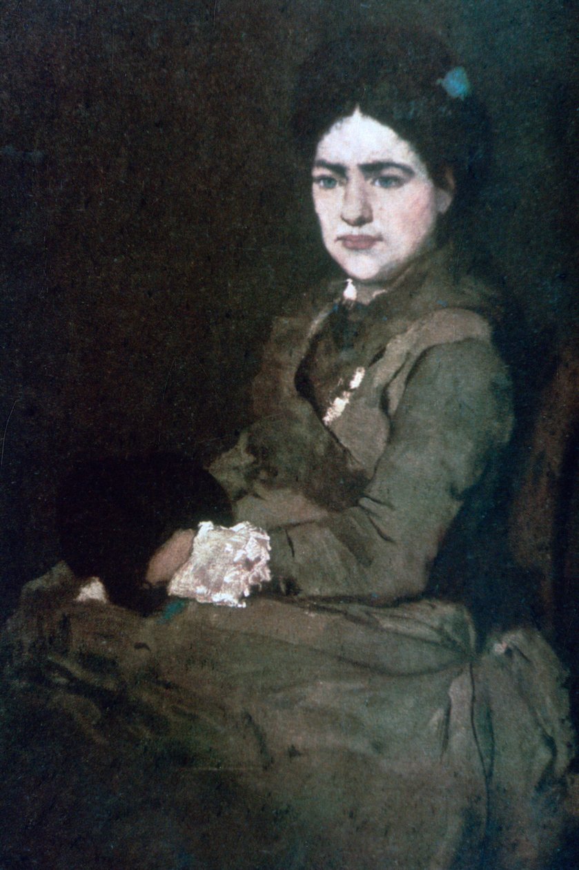 Munkacsy夫人，c1864-1900 作者 米哈利·蒙卡西