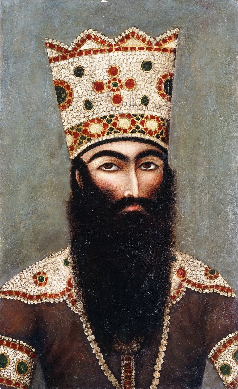 卡贾尔皇家肖像；大概是“阿里·沙（Ali Shah） 作者 米尔·阿里（Mihr Ali）