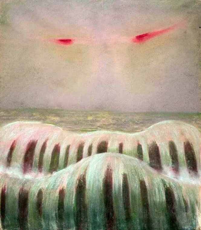 大洪水 - 海景。 作者 Mikalojus Konstantinas Čiurlionis