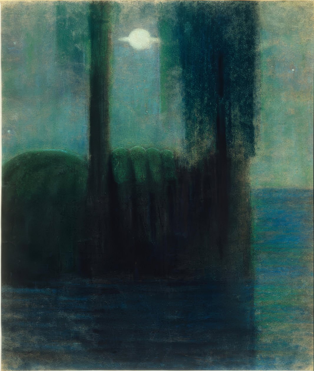 夜 作者 Mikalojus Konstantinas Čiurlionis