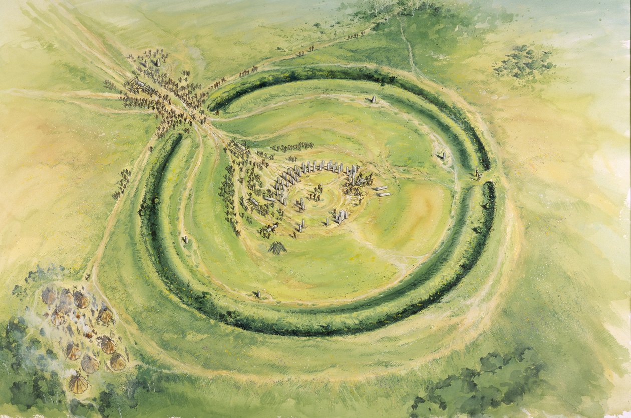 巨石阵，第3阶段，约公元前20世纪，约1990-2010年 作者 迈克·西福思