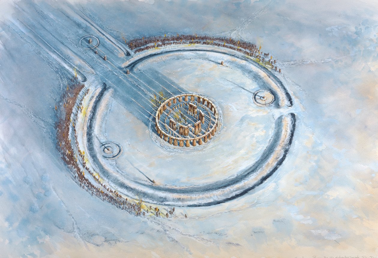 巨石阵，约公元前20世纪，约1990-2010年 作者 迈克·西福思