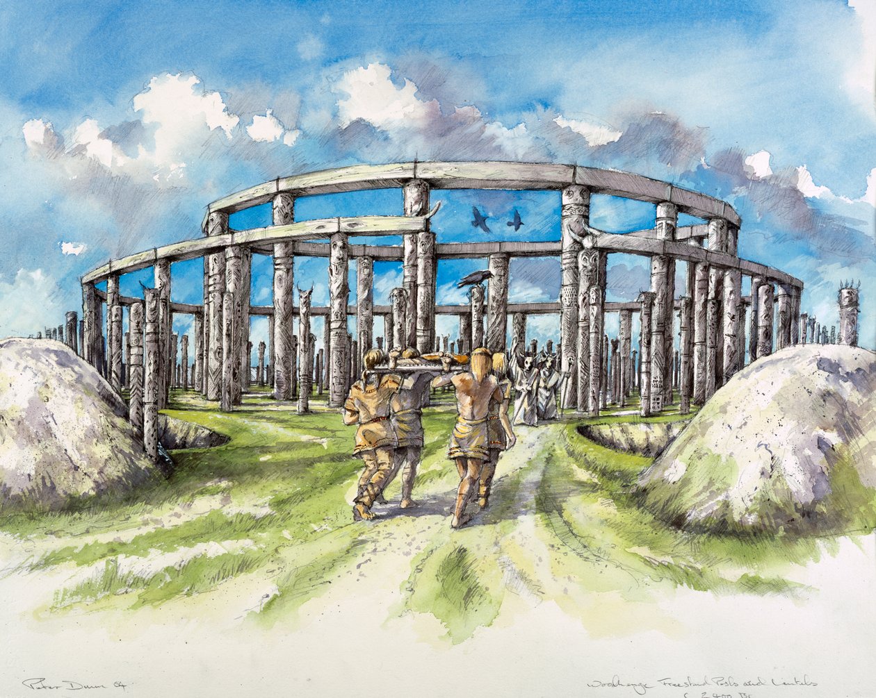 Woodhenge, 约公元前25世纪, 约1990-2010年 作者 迈克·西福思