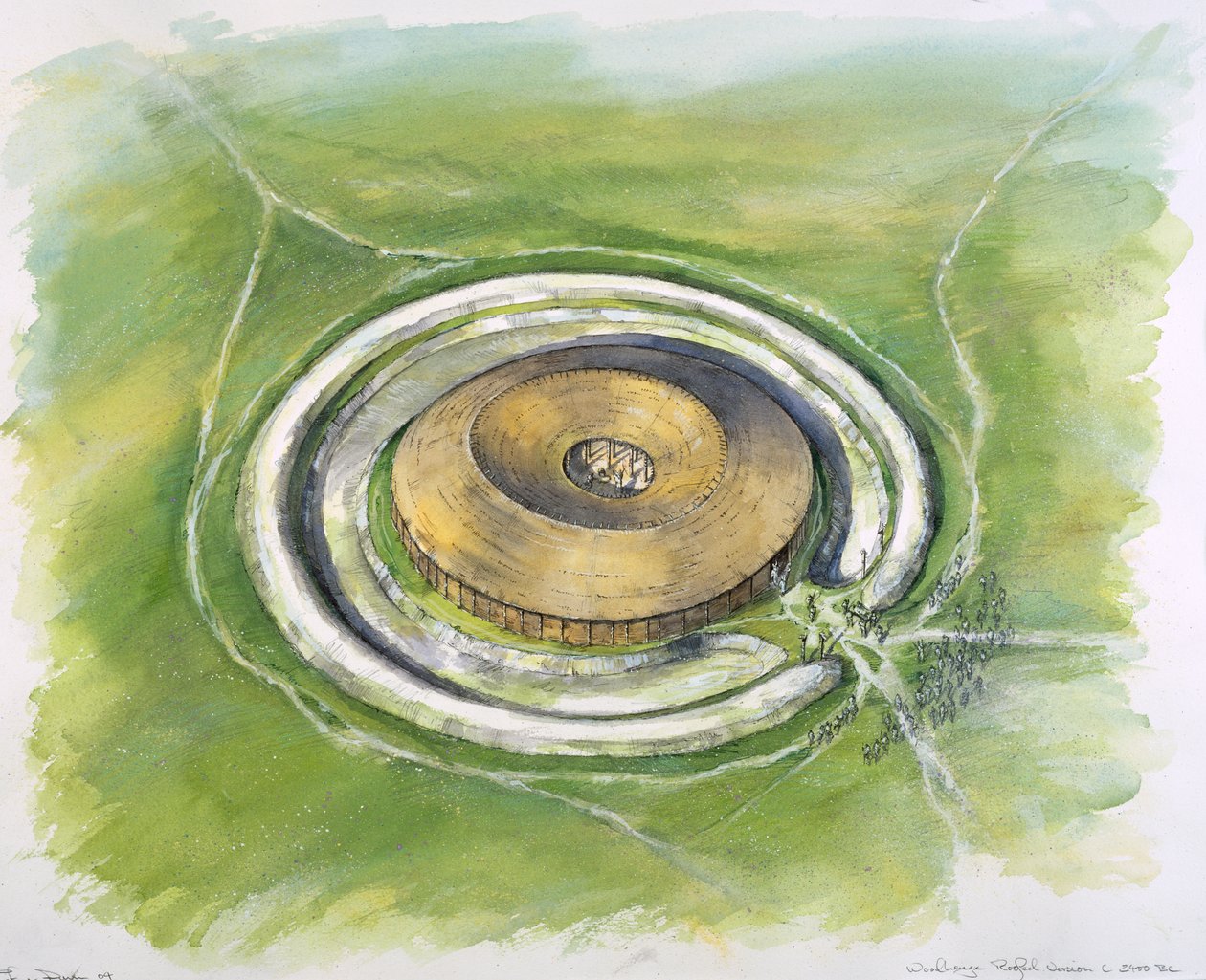 Woodhenge, 约公元前25世纪, 约1990-2010年 作者 迈克·西福思