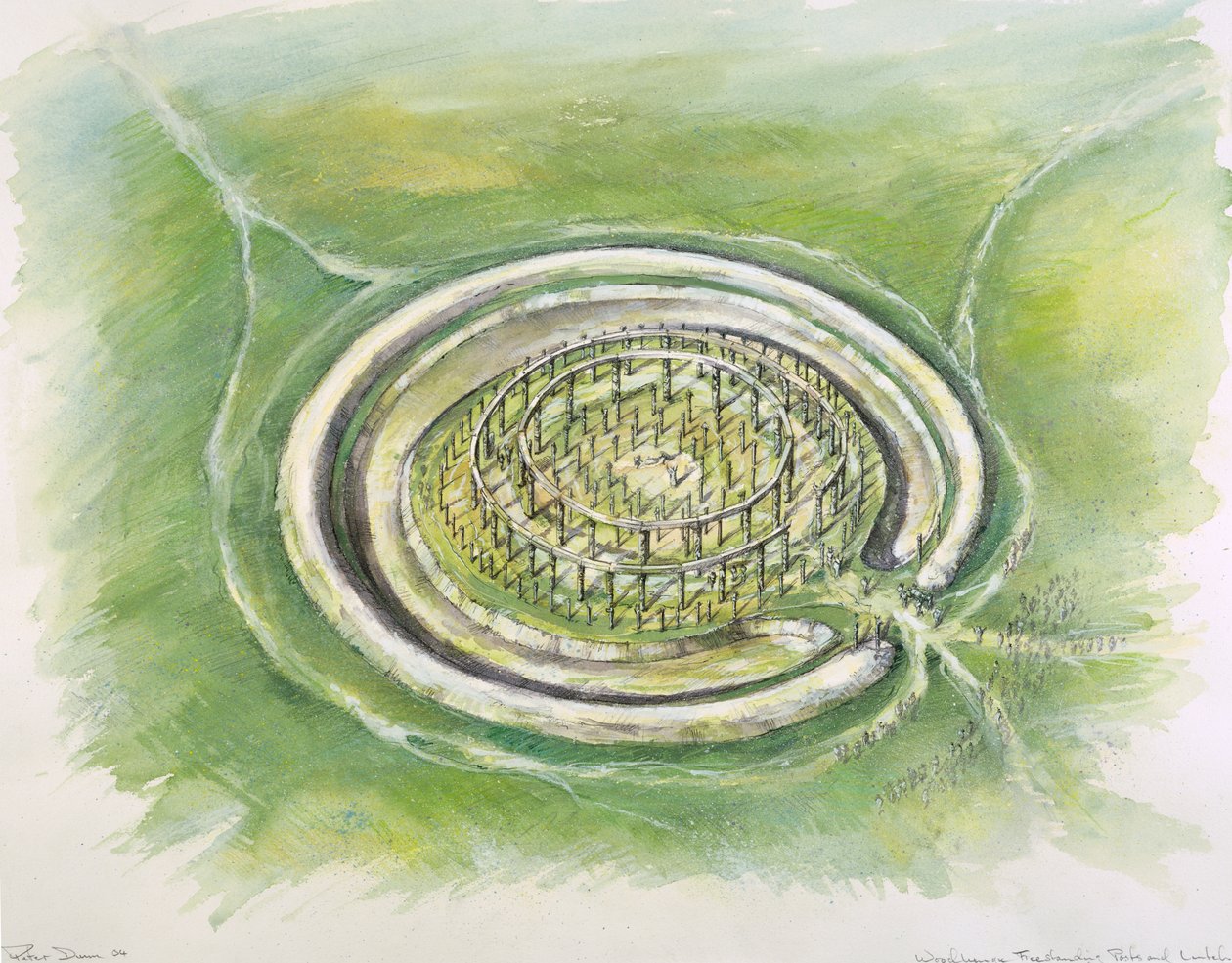 Woodhenge, 约公元前25世纪, 约1990-2010年 作者 迈克·西福思
