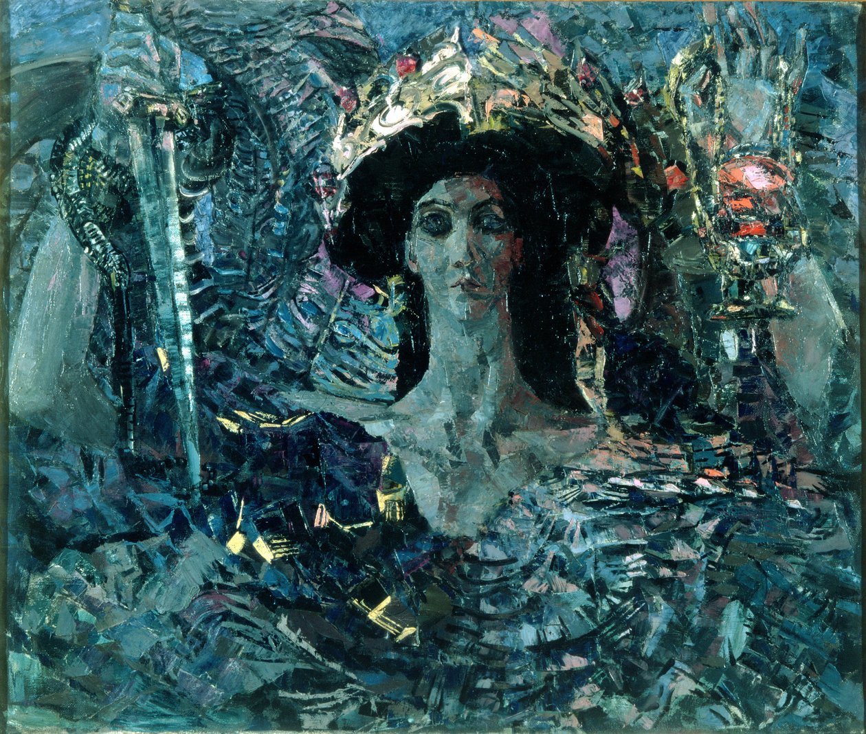六翼六翼天使，1904年 作者 米哈伊尔·亚历山德罗维奇·弗鲁贝尔