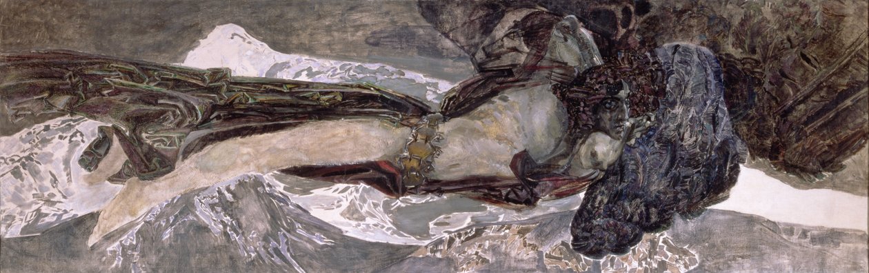 飞行恶魔，1899年 作者 米哈伊尔·亚历山德罗维奇·弗鲁贝尔