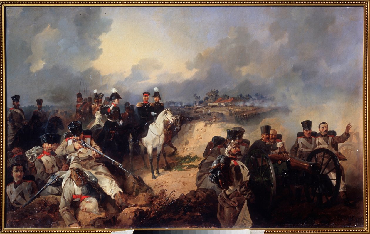 1814年2月11日，Montmirail战役 作者 米哈伊尔（Mikhail Osipovich Mikeshin）