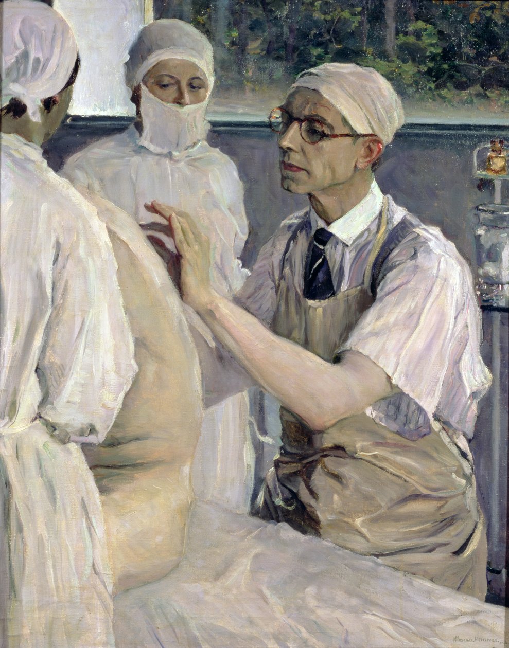 外科医生Sergei Sergeevich Yudin（1891-1954）1933年的肖像 作者 米哈伊尔·瓦西里耶维奇·内斯特罗夫